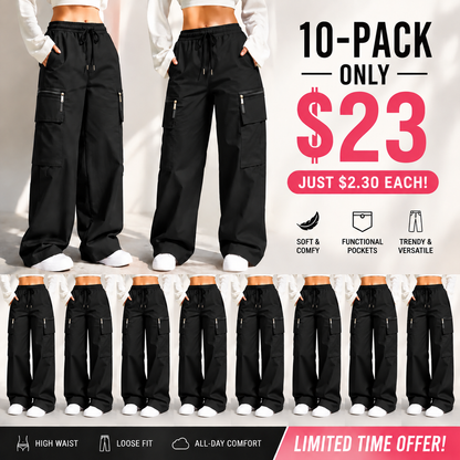 ⚡FINAL SALE 🔥Women's lightweight loose cargo pants with multiple pockets